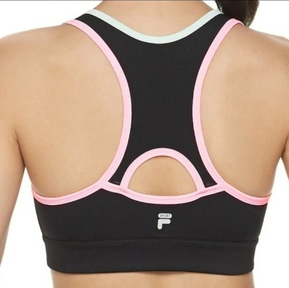 FILA SPORT Pieced Colorful Zip-Front Medium-Impact Sports Bra Size Small EUC - Picture 3 of 13